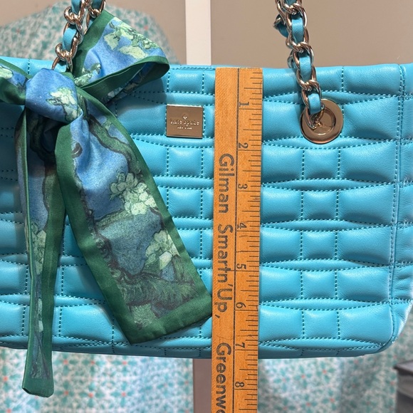 Kate Spade Turquoise Quilted Satchel - Picture 5 of 16